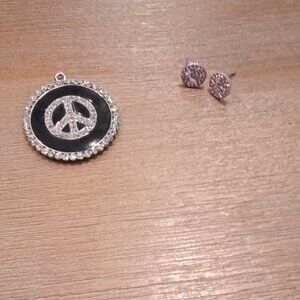 Peace necklace and ear-rings